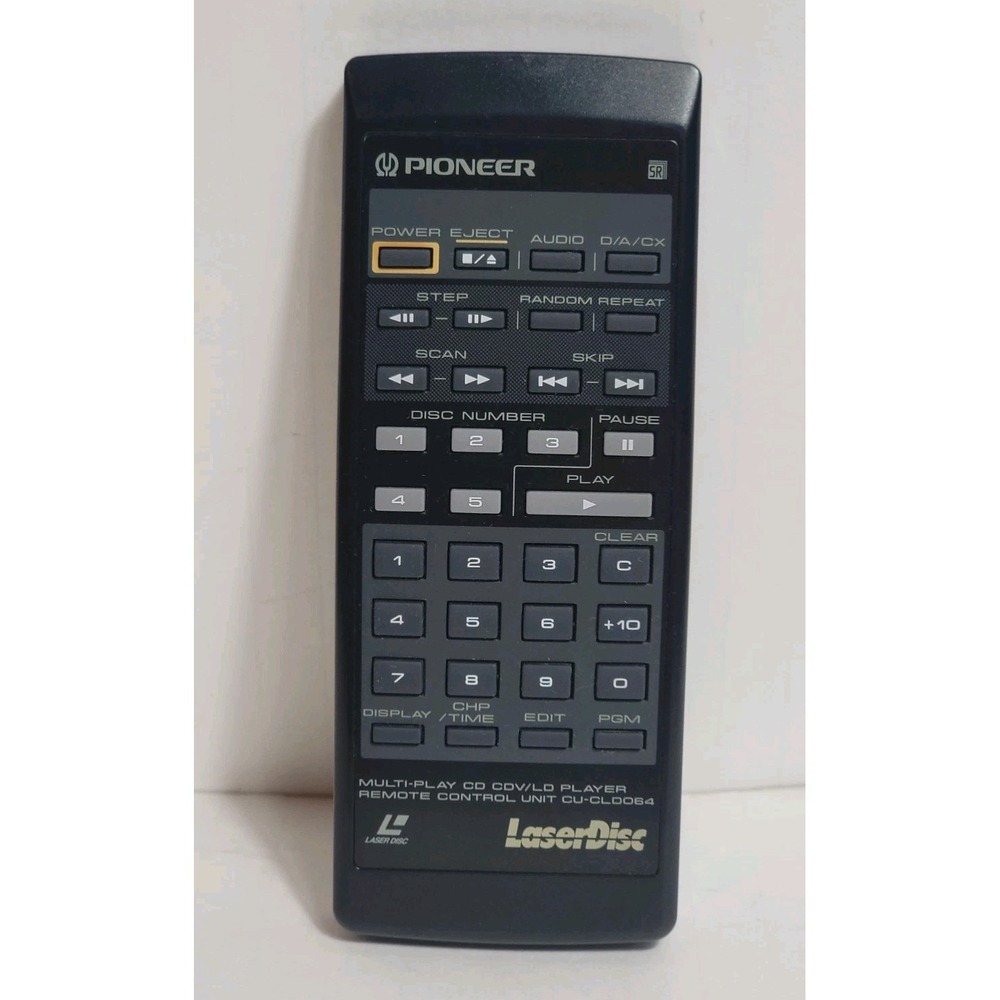 OEM Pioneer LazerDisc Remote Control CU-CLD064  Original Tested Works Excellent